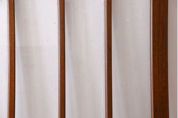 昭和レトロ　色ガラス入り!古い教会の特大ガラス引き戸(ガラス戸、建具)2枚セット(1)