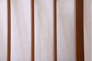 昭和レトロ　色ガラス入り!古い教会の特大ガラス引き戸(ガラス戸、建具)2枚セット(2)