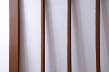 昭和レトロ　色ガラス入り!古い教会の特大ガラス引き戸(ガラス戸、建具)2枚セット(2)
