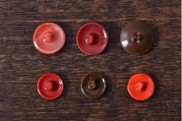アンティーク雑貨　チェコガラス　上品なビンテージボタン10個セット