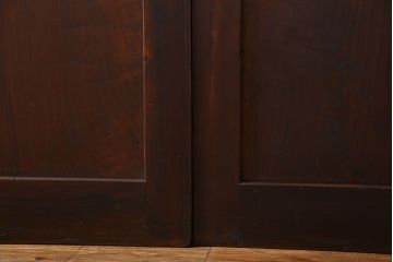 和製アンティーク　深みのある木味が味わい深い板戸(引き戸、仕切り戸、建具)4枚セット