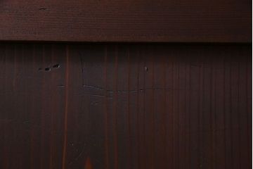 和製アンティーク　深みのある木味が味わい深い板戸(引き戸、仕切り戸、建具)4枚セット