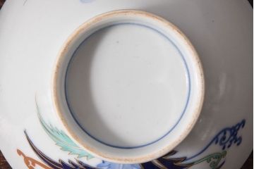 アンティーク雑貨　和製アンティーク　色絵　蓋付き茶碗2客セット(3)