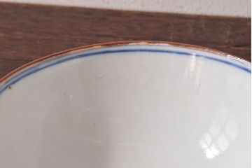アンティーク雑貨　和製アンティーク　色絵　蓋付き茶碗2客セット(3)