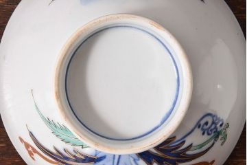 アンティーク雑貨　和食器　色絵　アンティーク蓋付き茶碗2客セット(1)