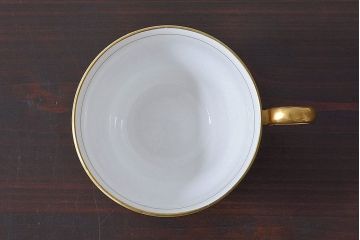 イギリスビンテージ　AYNSLEY(エインズレイ)　Orchard Gold(オーチャードゴールド)　カップ&ソーサー(洋食器)