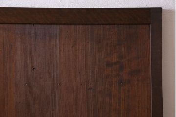 和製アンティーク　マス目格子　柾目が上品で美しいドア(きつね格子、狐格子、木製扉、建具)
