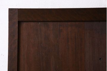 和製アンティーク　マス目格子　柾目が上品で美しいドア(きつね格子、狐格子、木製扉、建具)