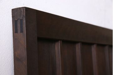 和製アンティーク　マス目格子　柾目が上品で美しいドア(きつね格子、狐格子、木製扉、建具)
