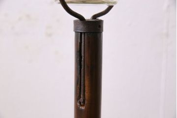 アンティーク雑貨　和製アンティーク　レトロな雰囲気漂うシンプルなオイルランプ(照明)