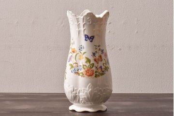 イギリスビンテージ　AYNSLEY(エインズレイ) コテージガーデン　花瓶(陶磁器)