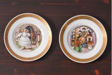 アンティーク雑貨　中古　ROYAL COPENHAGEN(ロイヤルコペンハーゲン)　プレート(洋食器)2枚セット(1)