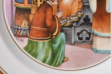アンティーク雑貨　中古　ROYAL COPENHAGEN(ロイヤルコペンハーゲン)　プレート(洋食器)2枚セット(1)