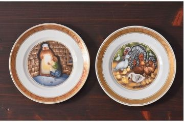 中古　ROYAL COPENHAGEN(ロイヤルコペンハーゲン)　プレート(洋食器)2枚セット(2)