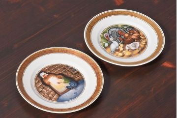 中古　ROYAL COPENHAGEN(ロイヤルコペンハーゲン)　プレート(洋食器)2枚セット(2)