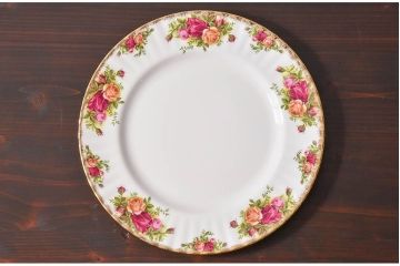 イギリス　Royal Albert(ロイヤルアルバート) オールドカントリーローズ　プレート3枚セット