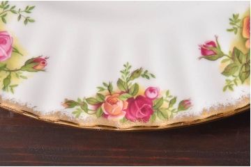 イギリス　Royal Albert(ロイヤルアルバート) オールドカントリーローズ　プレート3枚セット