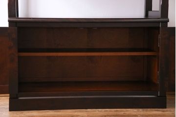 中古　北海道民芸家具　シックな雰囲気漂う四方棚(飾り棚)(定価30万円)