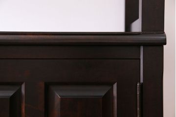 中古　北海道民芸家具　シックな雰囲気漂う四方棚(飾り棚)(定価30万円)