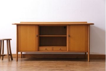 中古　飛騨産業　キツツキマーク　CRESCENT(クレセント)　SG540　温もり溢れるサイド  ボード(リビングボード、サイドキャビネット)