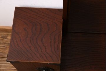 中古　民芸家具　姿鏡が印象的な高級感漂う国産の鏡台(姿見、ドレッサー)
