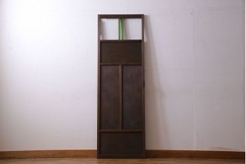 大正ロマン　レトロデザインの色ガラス入りアンティークドア(扉)