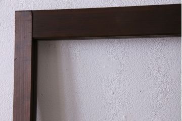 大正ロマン　レトロデザインの色ガラス入りアンティークドア(扉)