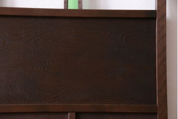 大正ロマン　レトロデザインの色ガラス入りアンティークドア(扉)