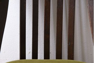 アンティーク家具　大正ロマン　古いナラ材のアンティーク回転椅子(イス、ワークチェア)