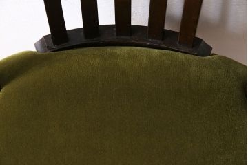 アンティーク家具　大正ロマン　古いナラ材のアンティーク回転椅子(イス、ワークチェア)