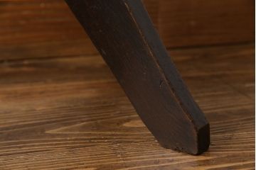 アンティーク家具　大正ロマン　古いナラ材のアンティーク回転椅子(イス、ワークチェア)