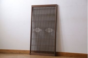 和家具　大振り!昭和期の古い書院欄間(明かり取り、明り取り)