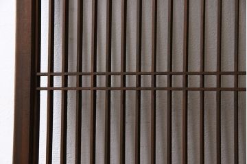 和家具　大振り!昭和期の古い書院欄間(明かり取り、明り取り)