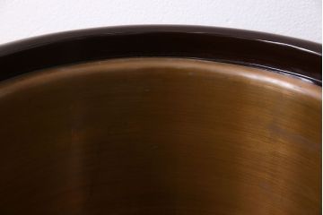 アンティーク雑貨　和製アンティーク　箱付き　螺鈿入り　上品な雰囲気漂う乾漆の火鉢2個セット