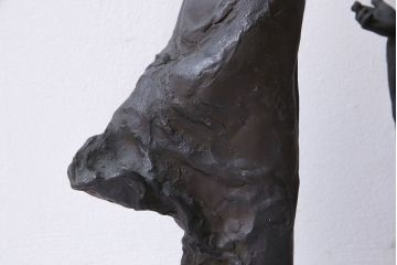 アンティーク雑貨　古民具・骨董　横江嘉純　ブロンズ像(僧侶、坊主、置物)