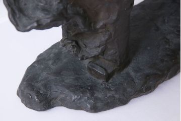 アンティーク雑貨　古民具・骨董　横江嘉純　ブロンズ像(僧侶、坊主、置物)