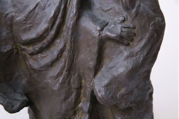 アンティーク雑貨　古民具・骨董　横江嘉純　ブロンズ像(僧侶、坊主、置物)