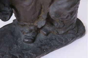 アンティーク雑貨　古民具・骨董　横江嘉純　ブロンズ像(僧侶、坊主、置物)