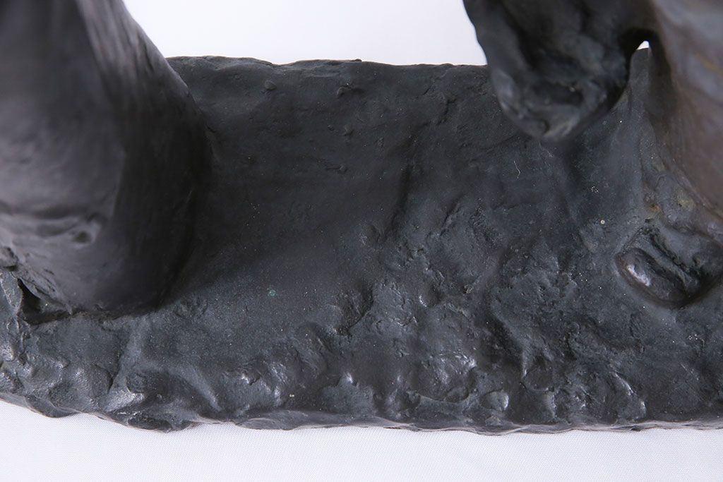 アンティーク雑貨　古民具・骨董　横江嘉純　ブロンズ像(僧侶、坊主、置物)