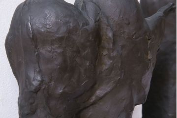 アンティーク雑貨　古民具・骨董　横江嘉純　ブロンズ像(僧侶、坊主、置物)