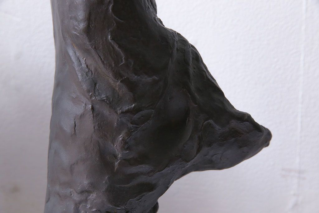 アンティーク雑貨　古民具・骨董　横江嘉純　ブロンズ像(僧侶、坊主、置物)