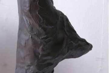 アンティーク雑貨　古民具・骨董　横江嘉純　ブロンズ像(僧侶、坊主、置物)