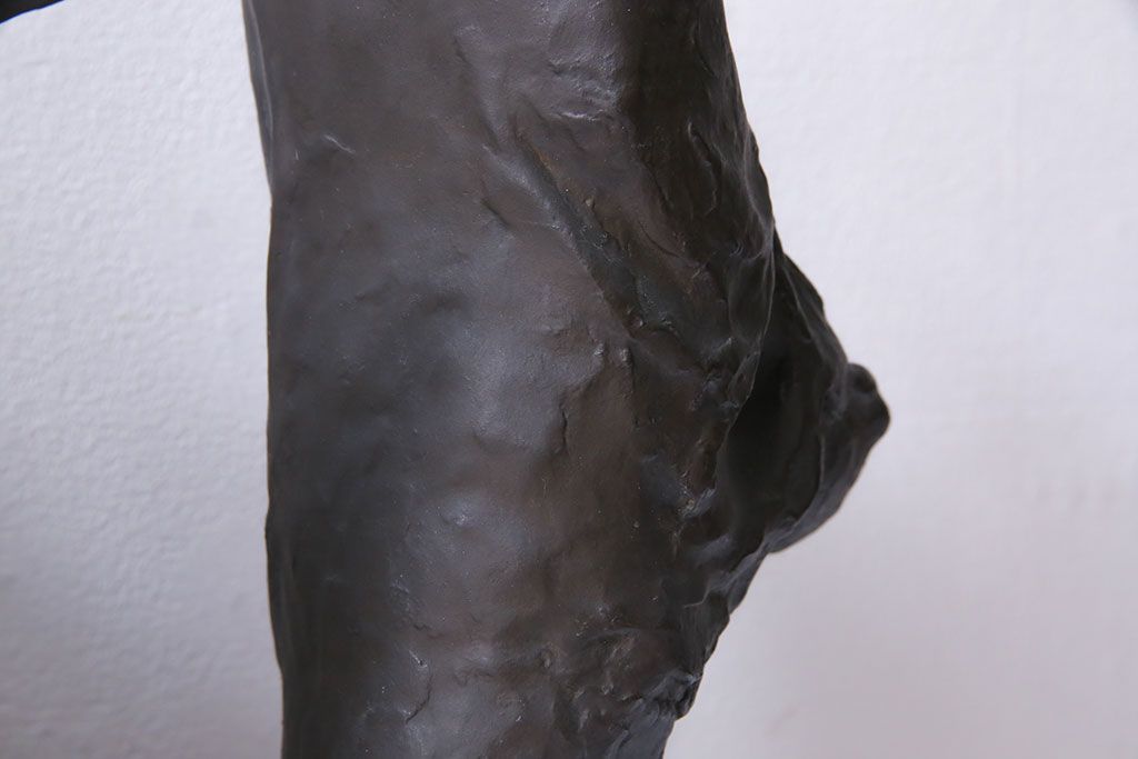 アンティーク雑貨　古民具・骨董　横江嘉純　ブロンズ像(僧侶、坊主、置物)