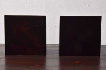 アンティーク雑貨　中古　北海道民芸家具　小さな飾り棚(花台、ディスプレイ台)2個セット