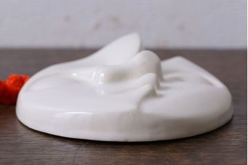 アンティーク雑貨　信楽焼　日本万国博覧会記念「太陽の顔」・外箱付き