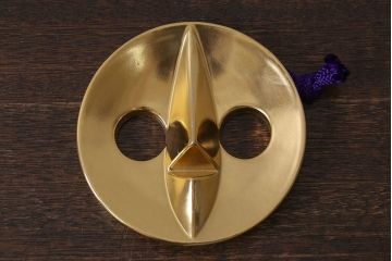 アンティーク雑貨　信楽焼　日本万国博覧会記念「太陽の顔」・外箱付き