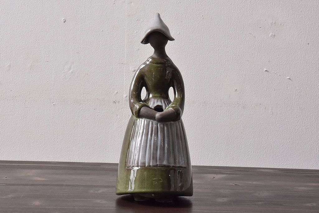 アンティーク雑貨　スウェーデン製　Gantofta Elsi Bourelius　ビンテージ花瓶