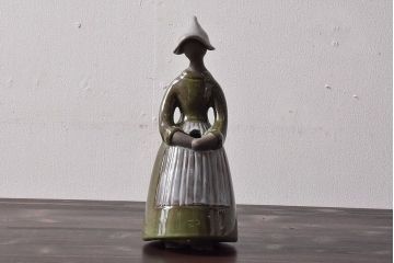 アンティーク雑貨　スウェーデン製　Gantofta Elsi Bourelius　ビンテージ花瓶