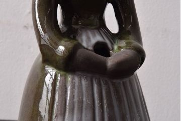 アンティーク雑貨　スウェーデン製　Gantofta Elsi Bourelius　ビンテージ花瓶