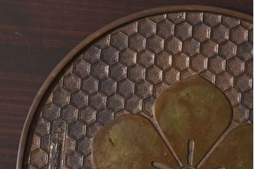 アンティーク雑貨　和製アンティーク　津田薩摩守　藤原　明治大正期　古い銅鏡(古鏡)2点